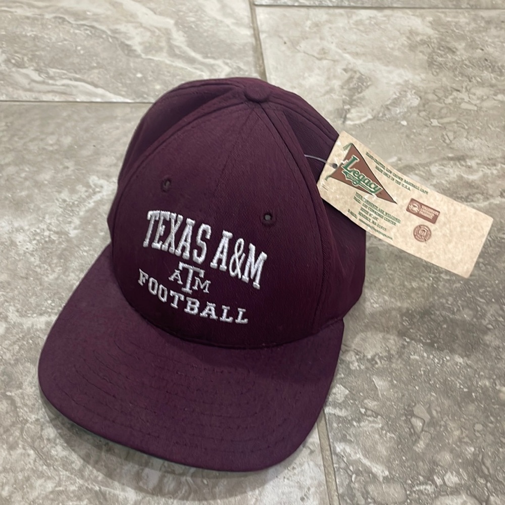 Vintage Legacy Texas A&M Football Adjustable Hat Made‎ in USA